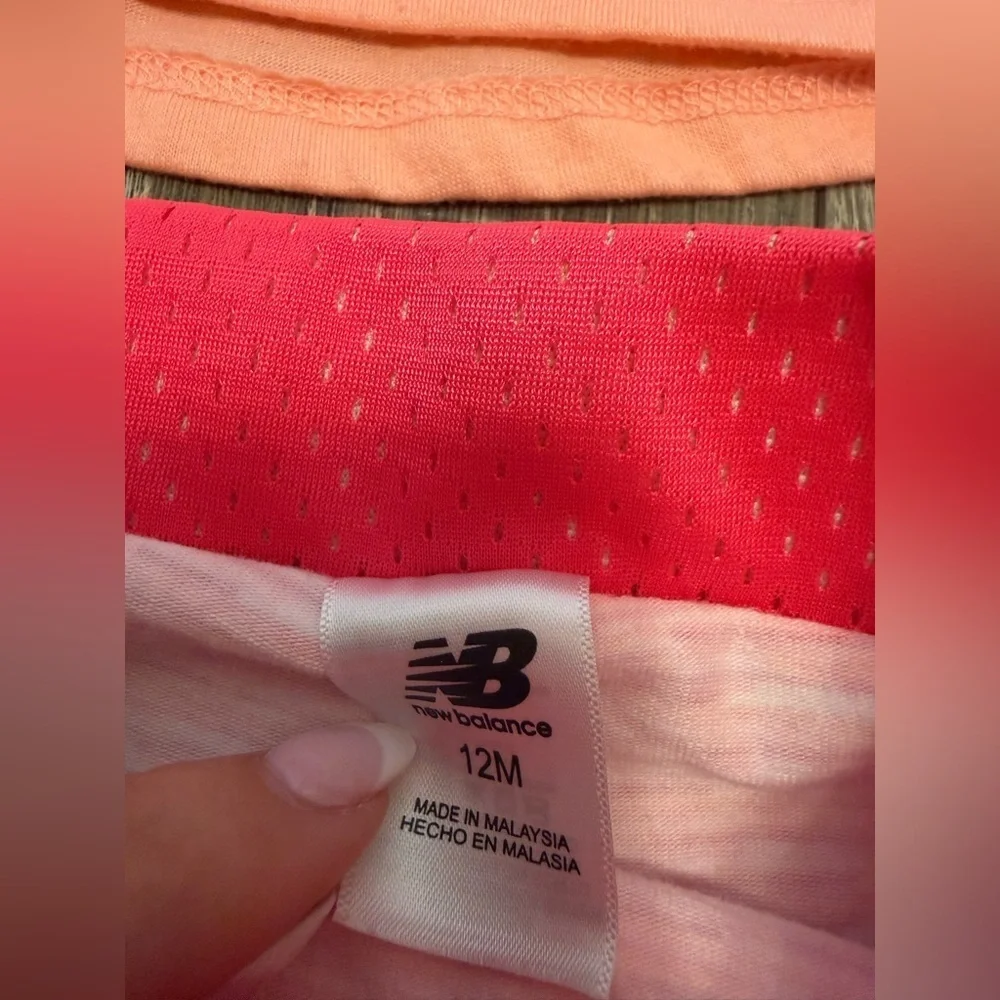New Balance Baby Girl Tennis Matching Outfit Pink Size 12 Months